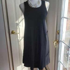Old Navy Classic Black Sleeveless T Shirt Dress